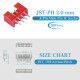 Red JST PH SIP 2.0 mm 4-Pin Connector Kit