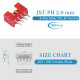 Red JST PH SIP 2.0 mm 4-Pin Connector Kit Red JST PH SIP 2.0 mm 4-Pin Connector Kit