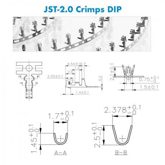 JST PH - 5 / 6 / 7 Pin Connector Kit