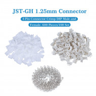 JST GH 1.25mm Pitch 4 Pin JST Connector Kit