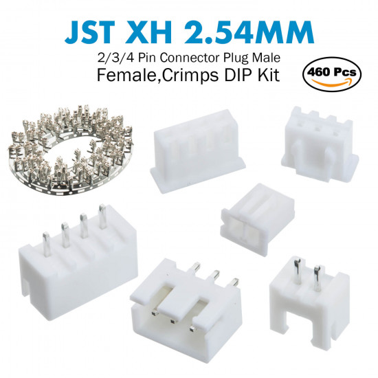 JST XH - 2 / 3 / 4 Pin Connector Kit JST XH - 2 / 3 / 4 Pin Connector Kit