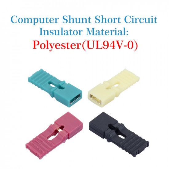 Standard Computer RGB Jumper Caps with Handle Pin Shunt Short Circuit 2-Pin Connector 2.54mm Kit Standard Computer RGB Jumper Caps with Handle Pin Shunt Short Circuit 2-Pin Connector 2.54mm Kit