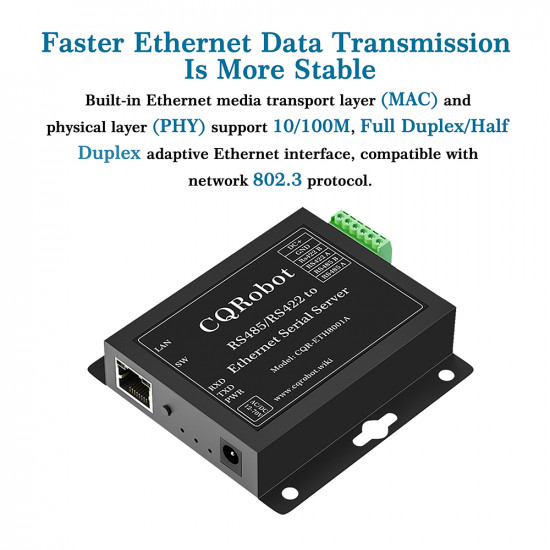RS485/RS422 to Ethernet Serial Server RS485/RS422 to Ethernet Serial Server