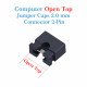 Standard Computer Jumper Caps Header Pin Shunt Short Circuit 2-Pin Connector Open Top 2.0mm-Black Standard Computer Jumper Caps Header Pin Shunt Short Circuit 2-Pin Connector Open Top 2.0mm-Black