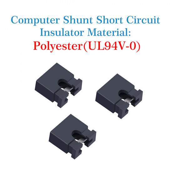 Standard Computer Jumper Caps Header Pin Shunt Short Circuit 2-Pin Connector Open Top 2.0mm-Black Standard Computer Jumper Caps Header Pin Shunt Short Circuit 2-Pin Connector Open Top 2.0mm-Black