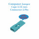 Standard Computer Jumper Caps with Handle Pin Shunt Short Circuit 2-Pin Connector 2.54mm-Green