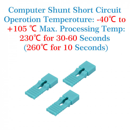 Standard Computer Jumper Caps with Handle Pin Shunt Short Circuit 2-Pin Connector 2.54mm-Green Standard Computer Jumper Caps with Handle Pin Shunt Short Circuit 2-Pin Connector 2.54mm-Green