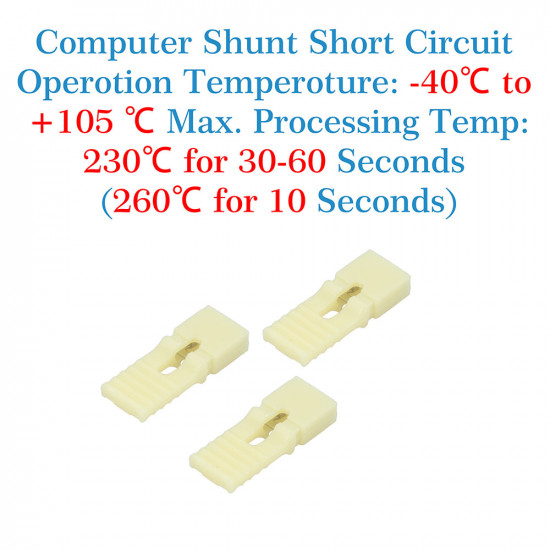 Standard Computer Jumper Caps with Handle Pin Shunt Short Circuit 2-Pin Connector 2.54mm-Yellow Standard Computer Jumper Caps with Handle Pin Shunt Short Circuit 2-Pin Connector 2.54mm-Yellow