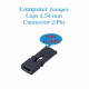 Standard Computer Jumper Caps with Handle Pin Shunt Short Circuit 2-Pin Connector 2.54mm-Black