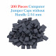 Standard Computer Jumper Caps Header Pin Shunt Short Circuit 2-Pin Connector Close Top 2.54mm-Black Standard Computer Jumper Caps Header Pin Shunt Short Circuit 2-Pin Connector Close Top 2.54mm-Black