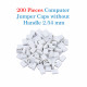 Standard Computer Jumper Caps Header Pin Shunt Short Circuit 2-Pin Connector Close Top 2.54mm-White Standard Computer Jumper Caps Header Pin Shunt Short Circuit 2-Pin Connector Close Top 2.54mm-White