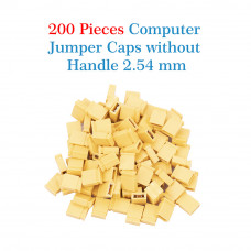 Standard Computer Jumper Caps Header Pin Shunt Short Circuit 2-Pin Connector Close Top 2.54mm-Yellow