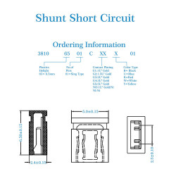 Standard Computer RGB Jumper Caps Header Pin Shunt Short Circuit 2-Pin Connector Close Top 2.54mm Kit