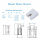 Computer Jumper Caps Header Pin Shunt Short Circuit 2-Pin Connector Open Top 2.54mm-White