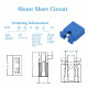 Computer Jumper Caps Header Pin Shunt Short Circuit 2-Pin Connector Open Top 2.54mm-Blue