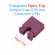Computer Jumper Caps Header Pin Shunt Short Circuit 2-Pin Connector Open Top 2.54mm-Red Computer Jumper Caps Header Pin Shunt Short Circuit 2-Pin Connector Open Top 2.54mm-Red