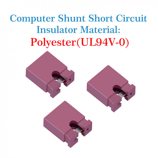 Computer Jumper Caps Header Pin Shunt Short Circuit 2-Pin Connector Open Top 2.54mm-Red Computer Jumper Caps Header Pin Shunt Short Circuit 2-Pin Connector Open Top 2.54mm-Red
