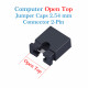Computer Jumper Caps Header Pin Shunt Short Circuit 2-Pin Connector Open Top 2.54mm-Black Computer Jumper Caps Header Pin Shunt Short Circuit 2-Pin Connector Open Top 2.54mm-Black