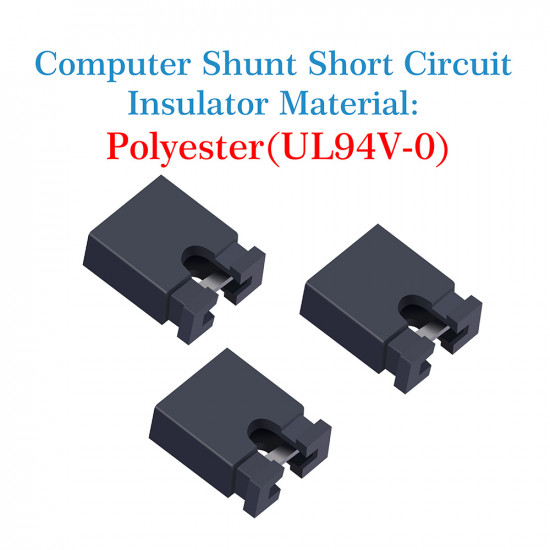 2.54mm Micro Header Jumper PCB Pin Shorting Link Shunt Motherboard Cap Black 