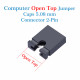 Standard Computer Jumper Caps Header Pin Shunt Short Circuit 2-Pin Connector Open Top 5.08mm-Black Standard Computer Jumper Caps Header Pin Shunt Short Circuit 2-Pin Connector Open Top 5.08mm-Black
