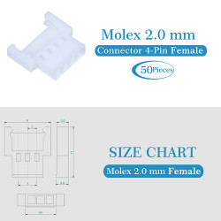 Molex 2.0 mm 4-Pin Connector Kit