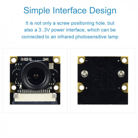 Raspberry Pi Camera (CQR-F), Supports Night Vision, Adjustable-Focus