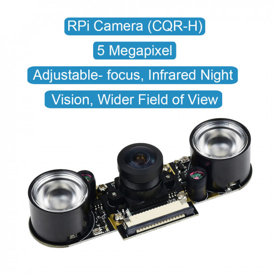 Raspberry Pi Camera (CQR-H), Fisheye Lens, Supports Night Vision