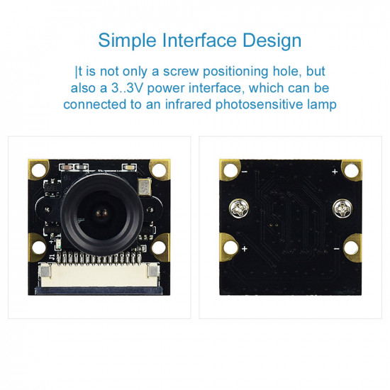 Raspberry Pi Camera (CQR-H), Fisheye Lens, Supports Night Vision Raspberry Pi Camera (CQR-H), Fisheye Lens, Supports Night Vision