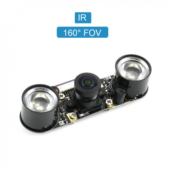 Jetson Nano Camera, Sony IMX219, 8 Megapixels, Infrared Night Vision, 160° FOV