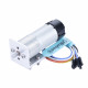 Ocean: 103.07:1 LP Metal DC Geared-Down Motor 25Dx70.5L mm 2.5W/6V，with 48 CPR Encoder and Fix Bracket.