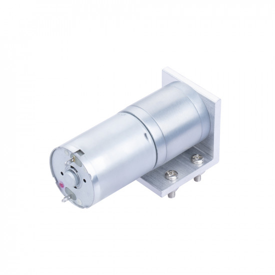  20.41:1 MP Metal DC Geared-Down Motor 25Dx47.8L mm 4.5W/12V, with Fix Bracket.