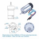 Ocean: 102:1 Metal DC Geared-Down Motor 37Dx65L mm 24V, with 64 CPR Encoder and Mounting Bracket. 