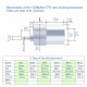 150:1 Metal DC Geared-Down Motor 37Dx49.8L mm 6V or 12V, with Mounting Bracket. 