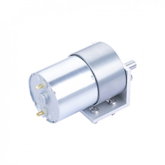 168.8:1 Metal DC Geared-Down Motor 37Dx49.8L mm 24V, with Mounting Bracket. 