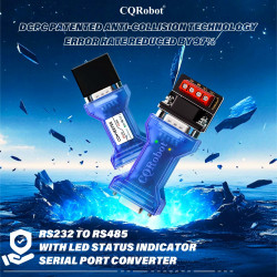 Passive RS232 to RS485 Serial Port Converter Adapter with LED Status Indicator