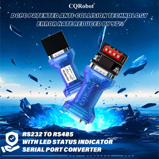 Passive RS232 to RS485 Serial Port Converter Adapter with LED Status Indicator Passive RS232 to RS485 Serial Port Converter Adapter with LED Status Indicator