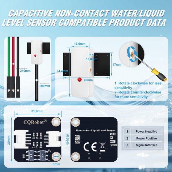 Capacitive Non-Contact Water/Liquid Level Sensor