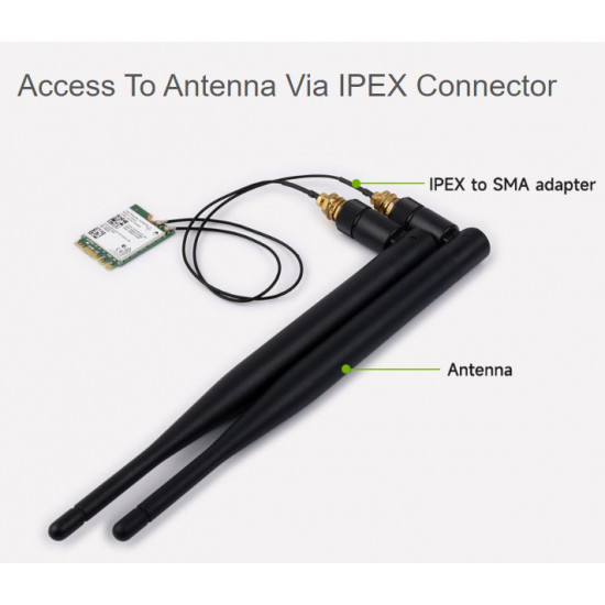 Intel AX200 Wireless NIC, Gigabit Dual-Band Wi-Fi 6, 802.11AX Standard, Bluetooth 5.2 Intel AX200 Wireless NIC, Gigabit Dual-Band Wi-Fi 6, 802.11AX Standard, Bluetooth 5.2