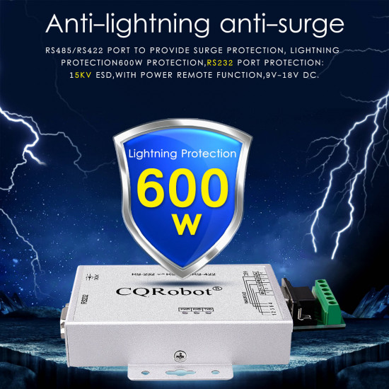 Supports 600W Anti-Surge and 15KV ESD Protection Support 32 Nodes Baud Rate Adaptive LED Indication. DCPC Function Active Serial Bidirectional Converter/Adapter RS232 to RS422/RS485 Supports 600W Anti-Surge and 15KV ESD Protection Support 32 Nodes Baud Rate Adaptive LED Indication. DCPC Function Active Serial Bidirectional Converter/Adapter RS232 to RS422/RS485