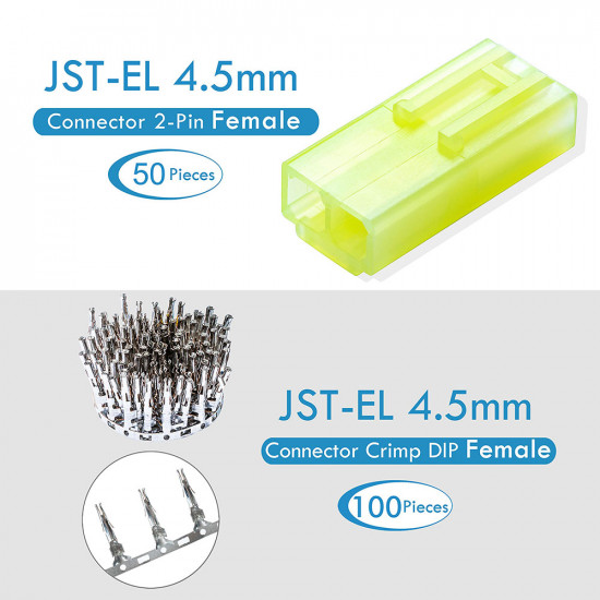 JST EL - 2 Pin Connector Kit