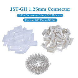 JST GH 1.25mm Pitch 10 Pin JST Connector Kit