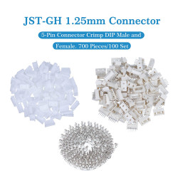 JST GH 1.25mm Pitch 5 Pin JST Connector Kit