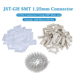 JST GH SMT 1.25mm Pitch 10 Pin JST Connector Kit
