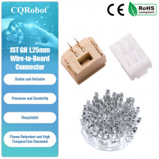 JST GH 1.25 mm 2-Pin Connector (100 Sets/400 Pieces)