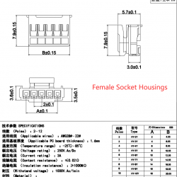 JST HY 2.0 mm 2-Pin Female Sockets Housing and T-Shaped Crimp Terminal Kit