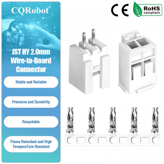 JST HY 2.0 mm 6-Pin Connector (30 Sets/240 Pieces) JST HY 2.0 mm 6-Pin Connector (30 Sets/240 Pieces)