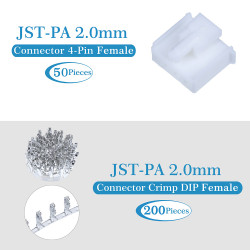 JST PA 2.0 mm 4-Pin Connector Kit