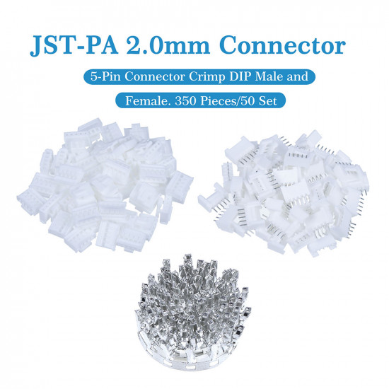 JST PA 2.0 mm 5-Pin Connector Kit