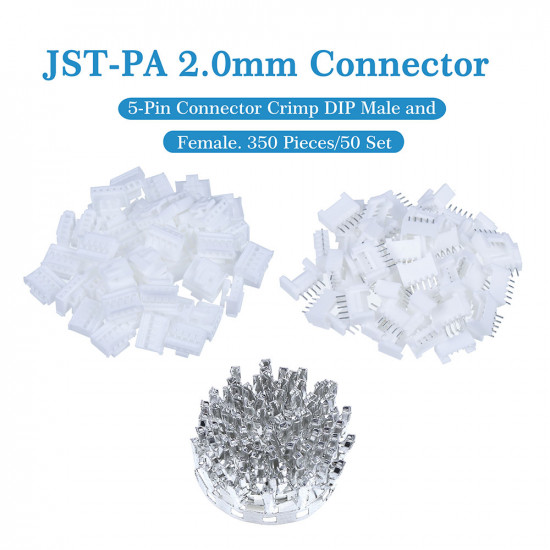 JST PA 2.0 mm 5-Pin Connector Kit JST PA 2.0 mm 5-Pin Connector Kit