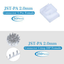 JST PA 2.0 mm 5-Pin Connector Kit